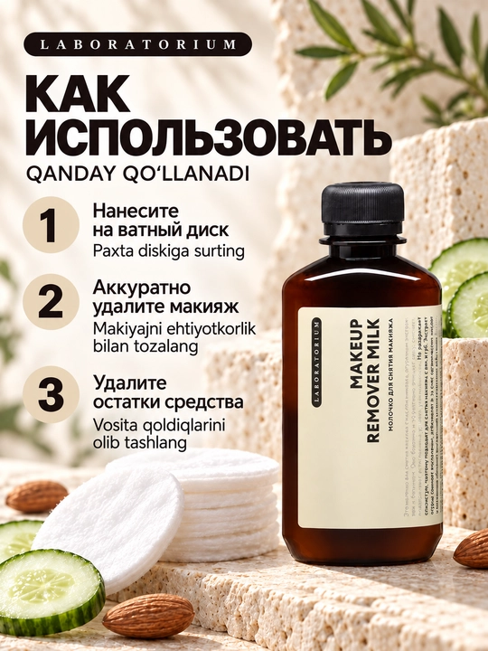 Мицеллярная вода или молочко для снятия макияжа Laboratorium