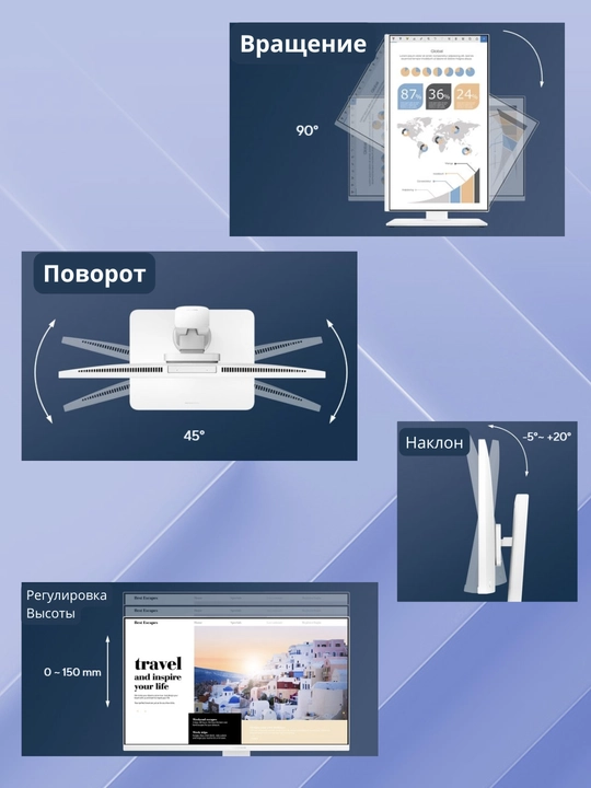 Моноблок ASUS ExpertCenter P470 FHD i5 8GB DDR5 256GB M.2 NVMe SSD Камера клавиатура мышь