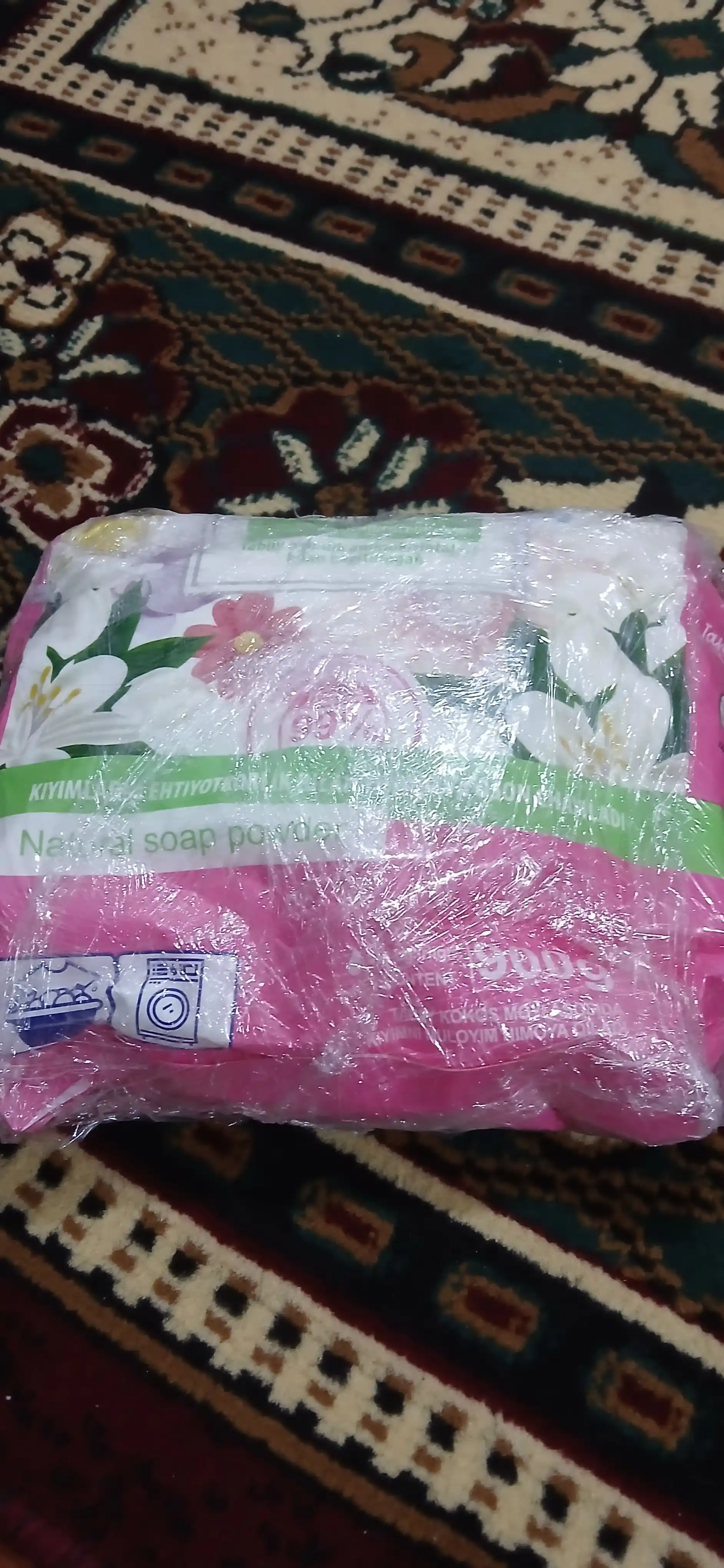 Jasmine Care kir yuvish kukuni, tabiiy, sovun kukuni, avtomat va qo‘lda yuvish