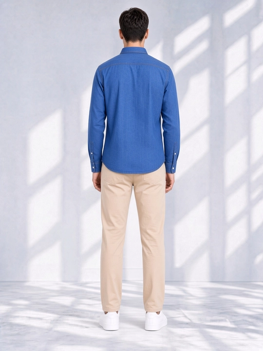 Рубашка джинсовая Fashion синий C25