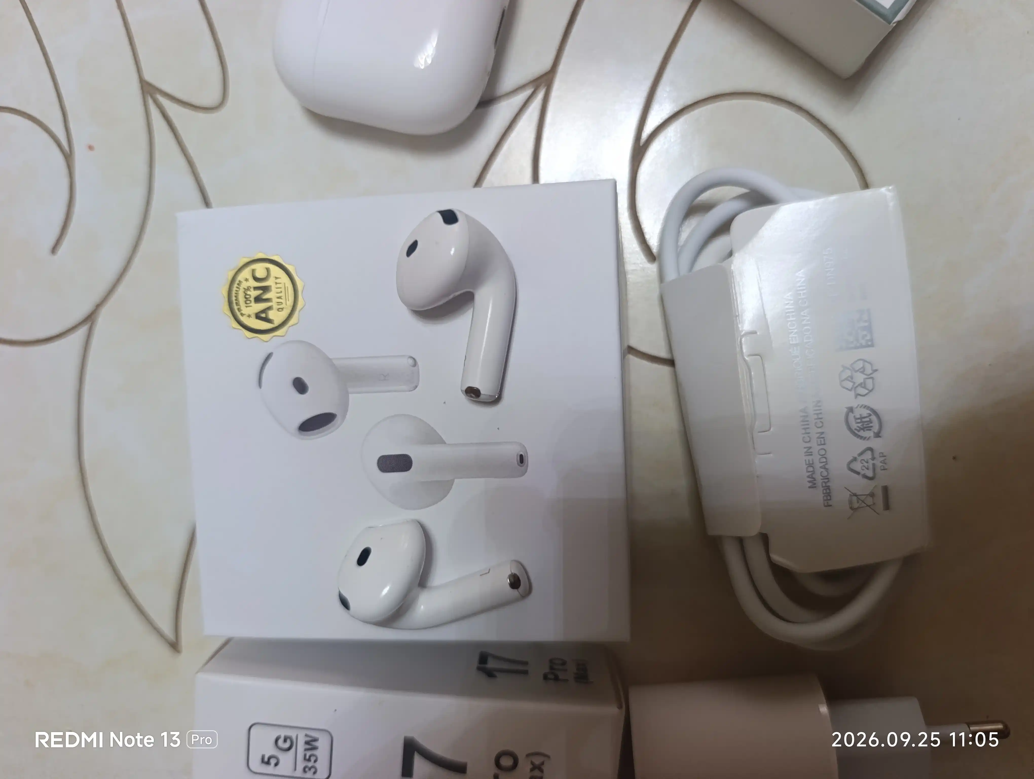 Беспроводные наушники PodsPro 4 с активным шумоподавлением, Bluetooth 5.4, чехол в подарок