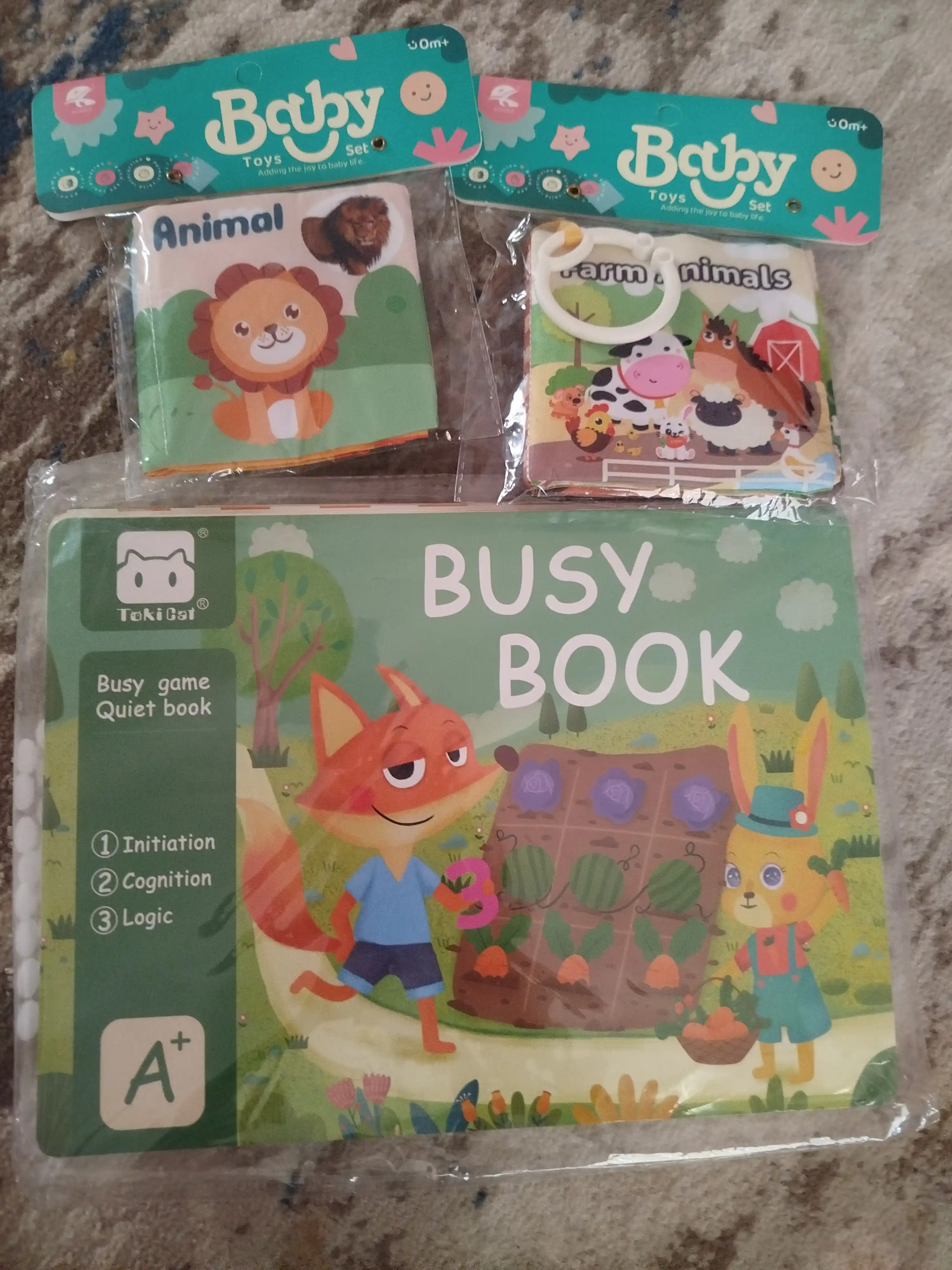 Развивающая книга Busybook, Монтессори на липучках
