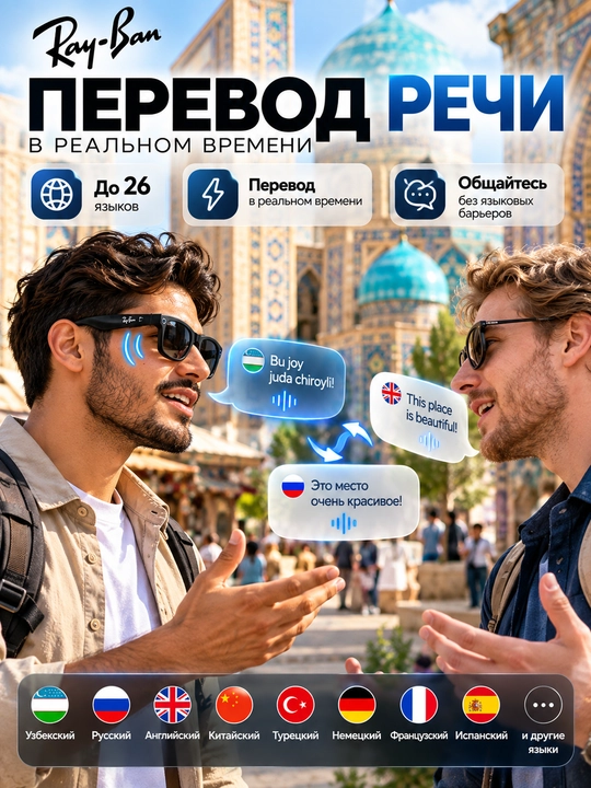 8 MP kamera, AI va Open-Ear ovozga ega aqlli ko‘zoynak
