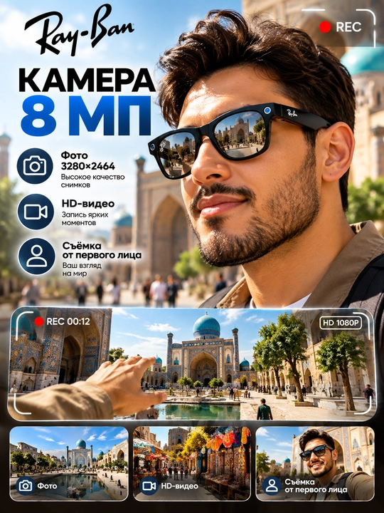 8 MP kamera, AI va Open-Ear ovozga ega aqlli ko‘zoynak