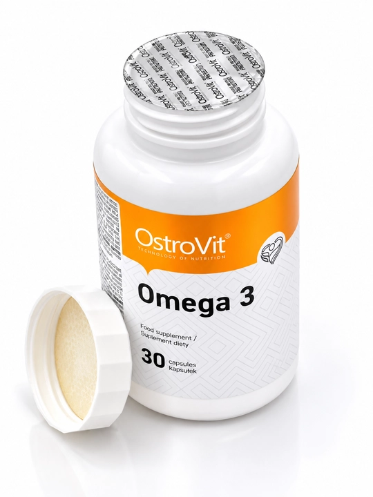 OstroVit Omega 3 1000 mg, 30 ta softgel, omega-3, baliq yog‘i