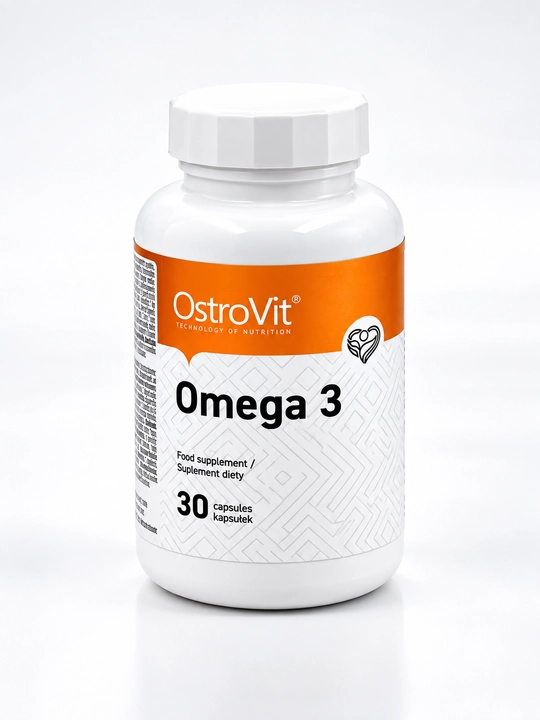 OstroVit Omega 3 1000 mg, 30 ta softgel, omega-3, baliq yog‘i
