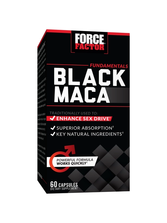 Force Factor Черная мака (Black Maca), для повышения мужской энергии и либидо, 60 капусул - 