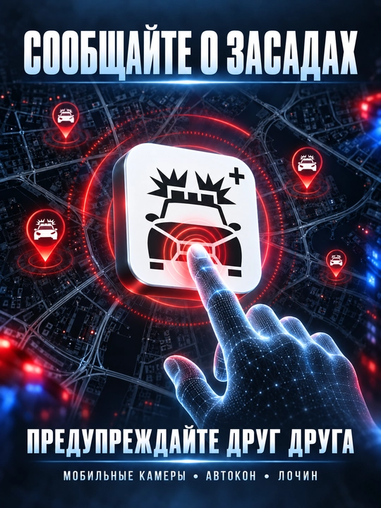 Smart Detector D1L radar-detektori, signaturali, ekransiz, smartfon va GU uchun