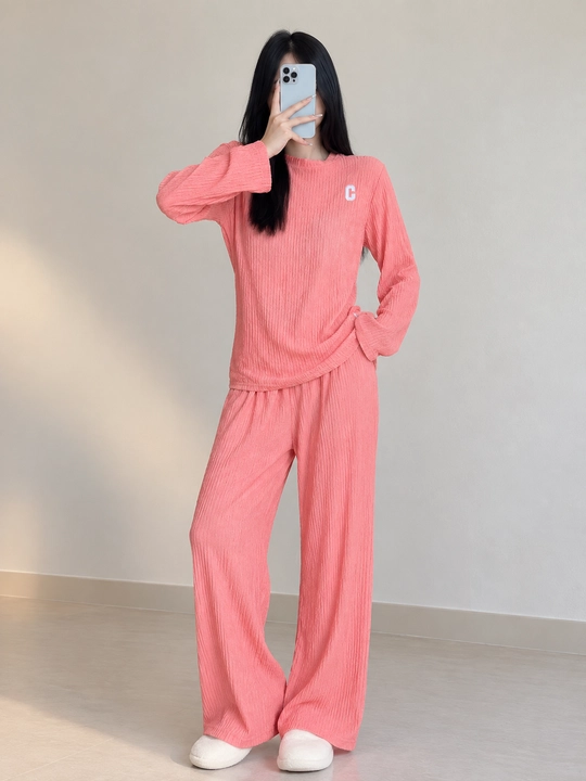 Pijama, ayollar uchun uzun yengli va uzun shimli pijama