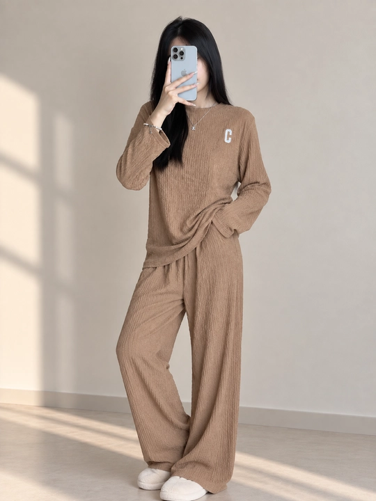 Pijama, ayollar uchun uzun yengli va uzun shimli pijama
