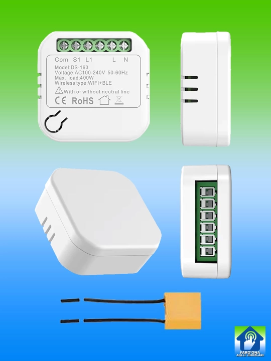 Neytral simsiz mini-relelar, RF433, Wi-Fi, Zigbee orqali (Tuya/Smart Life, Yandex Alisa)