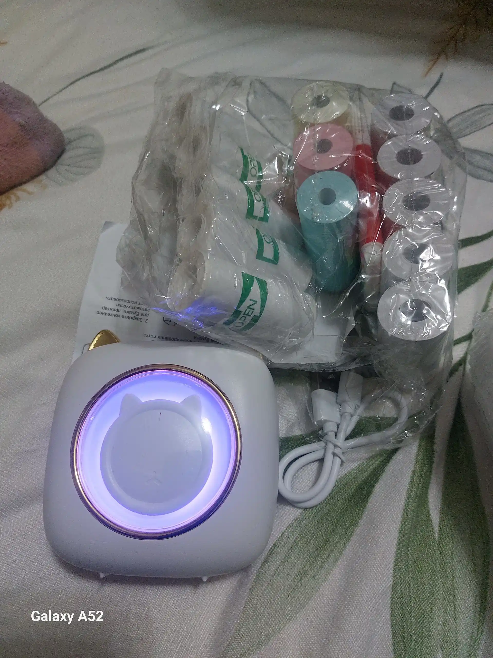 Simsiz mini termoprinter, telefon uchun, bolalar uchun, Bluetooth bilan