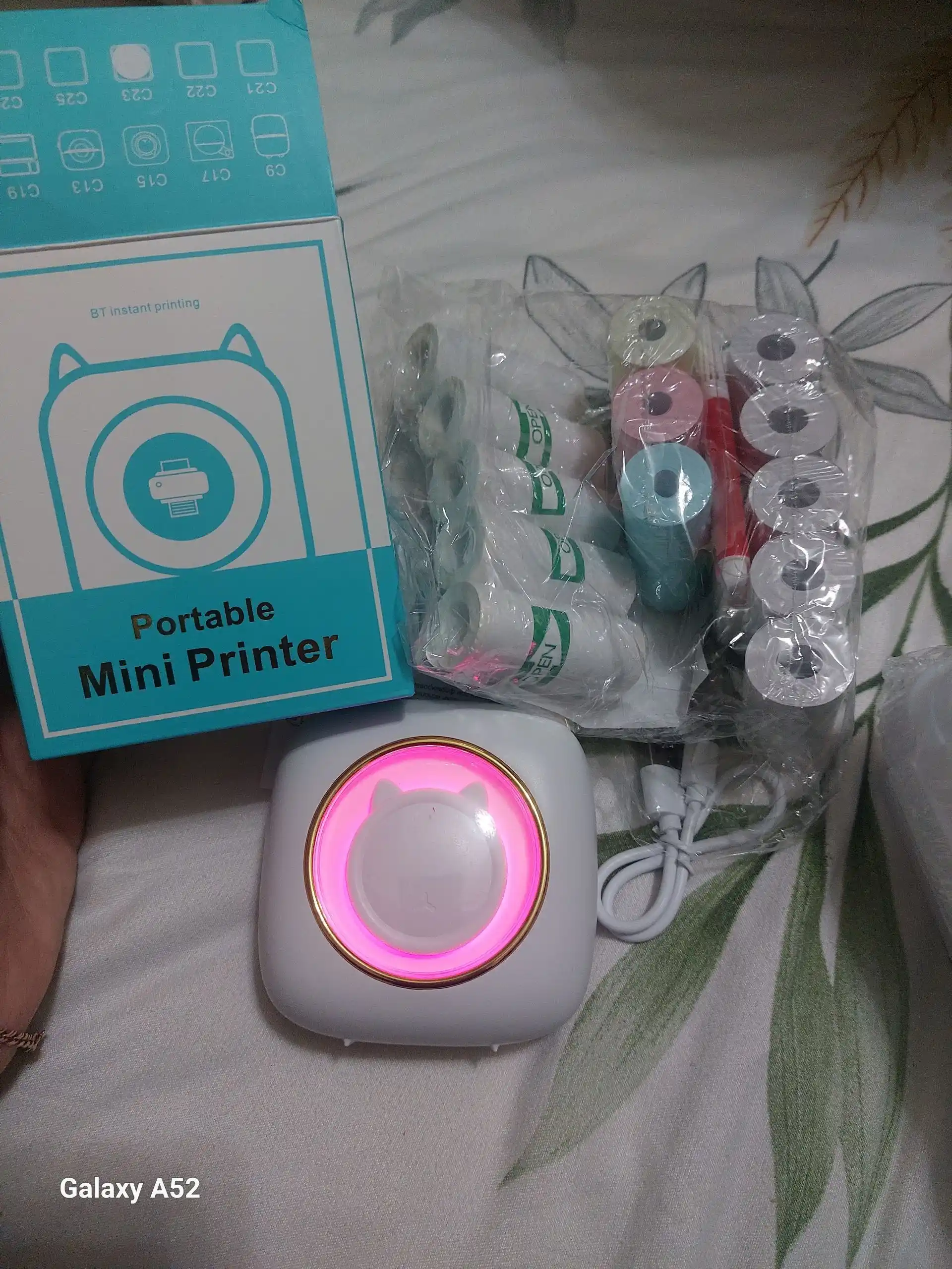 Simsiz mini termoprinter, telefon uchun, bolalar uchun, Bluetooth bilan