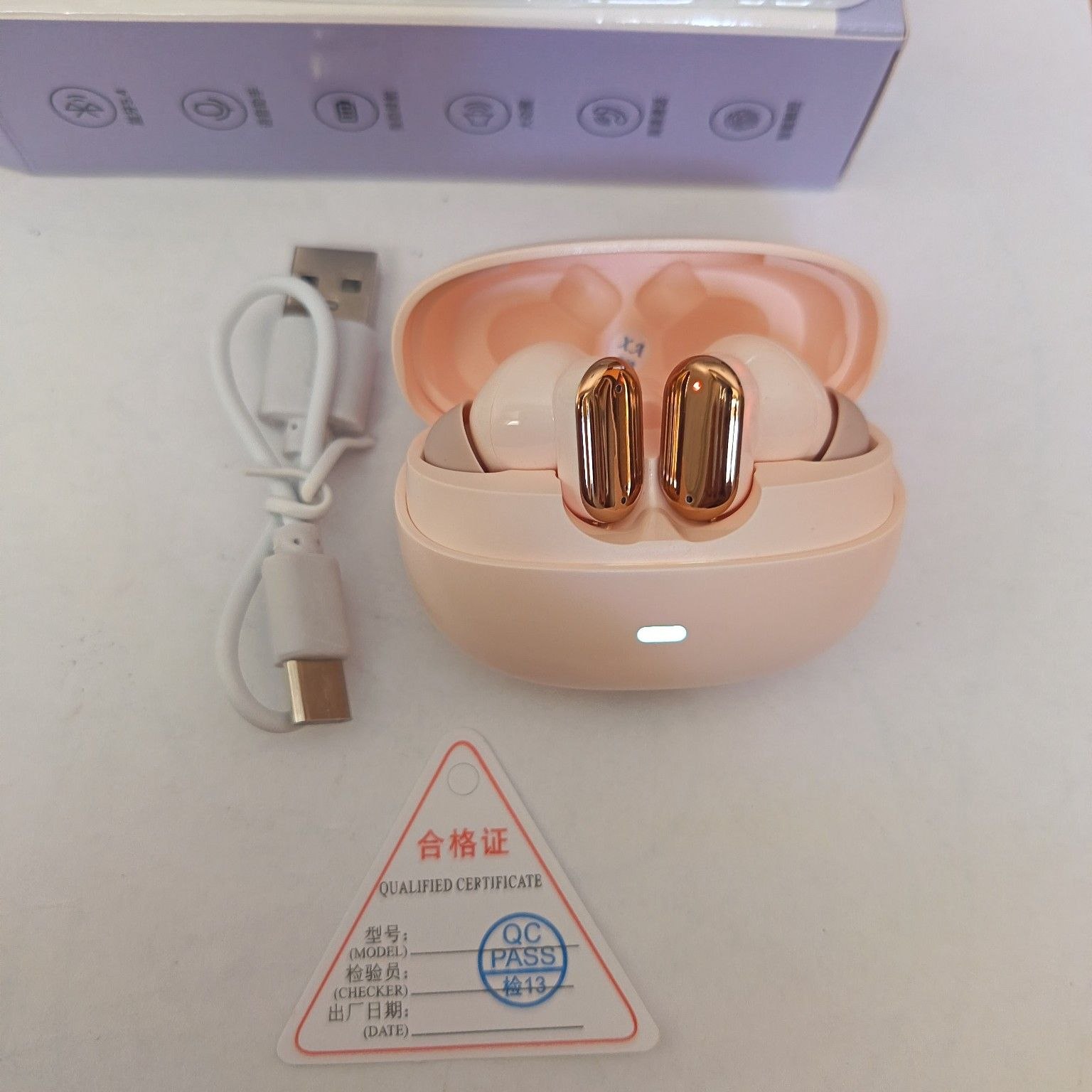 TWS simsiz Bluetooth quloqchin, Bluetooth 5.3, IPX5, 4 xil rang