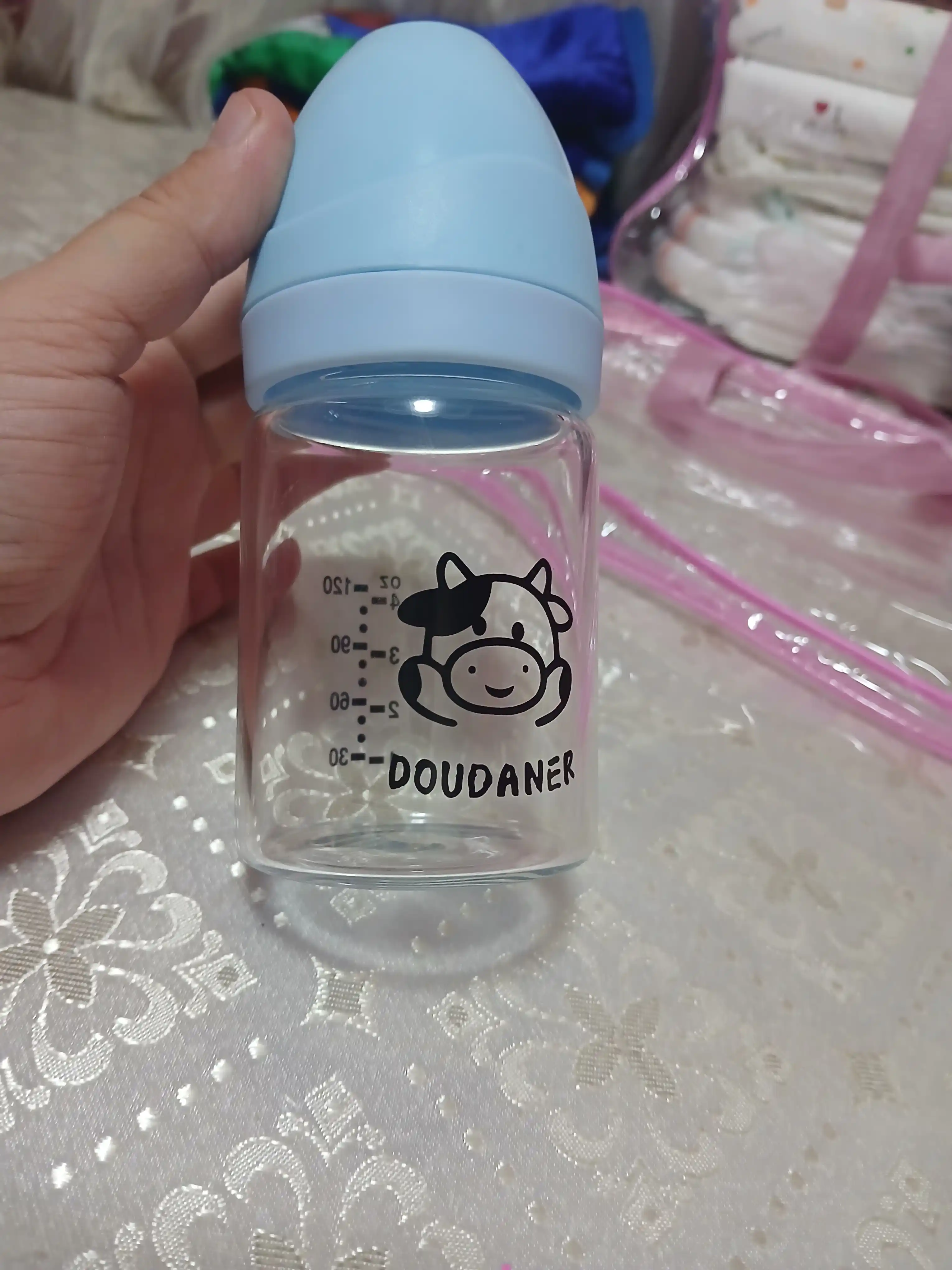 DOUDANDER emizish uchun shisha bolalar shishasi, antiseptik, 120, 150 ml