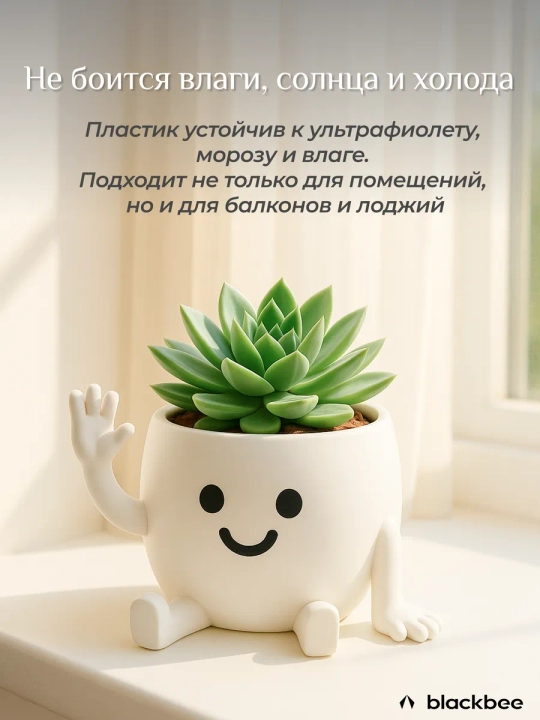 Горшок для цветов кактусов и суккулентов - 