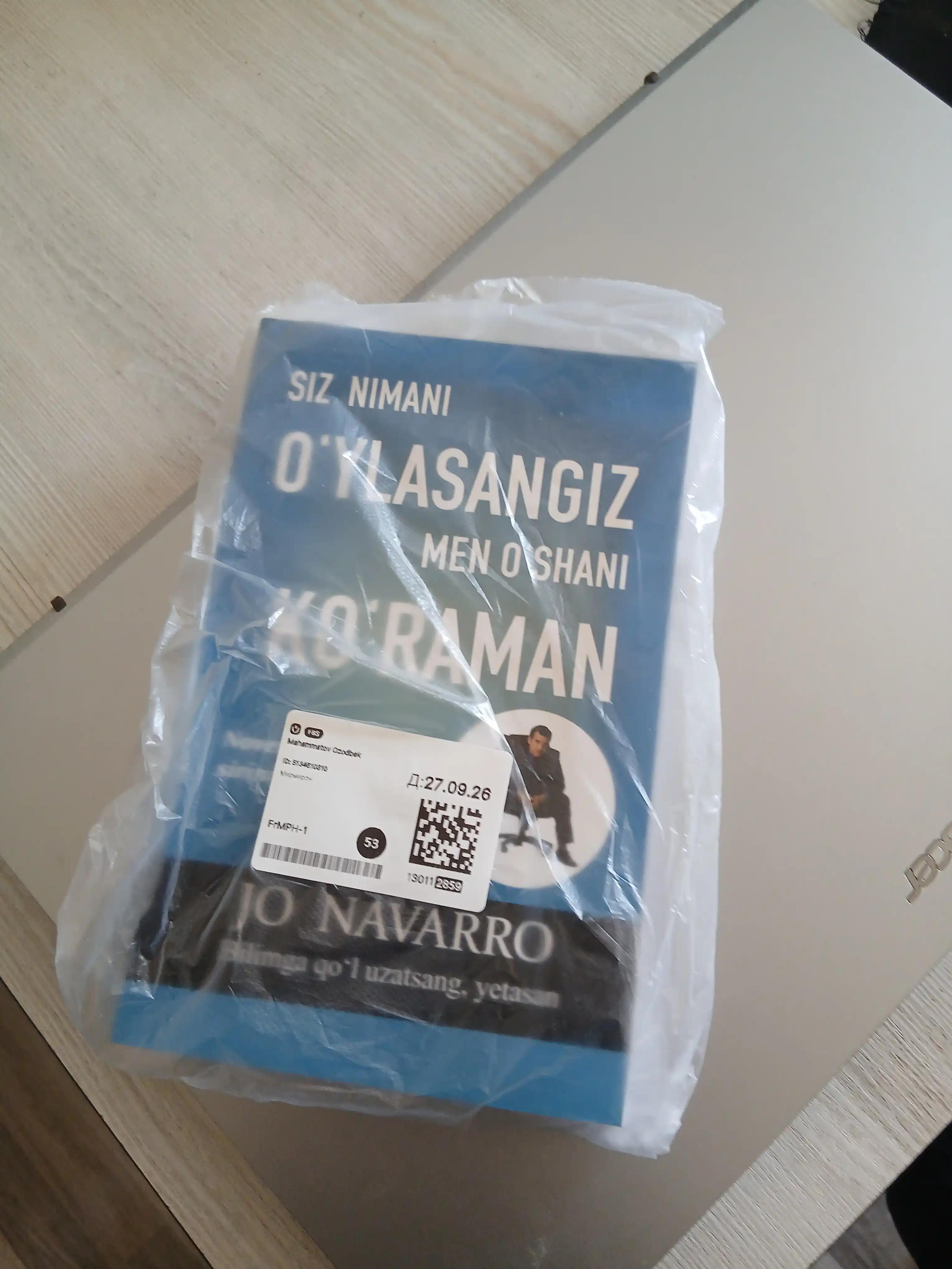 Jo Navarro "Siz nimani oylasangiz, men oshani koraman": Tana tili sirlari kitobi