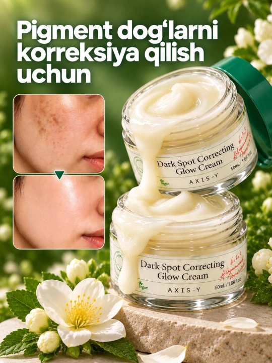 To'g'irlovchi va oqartiruvchi krem Axis - Y pigmentlar va so'ng'ilikka qarshi, 50 ml - 