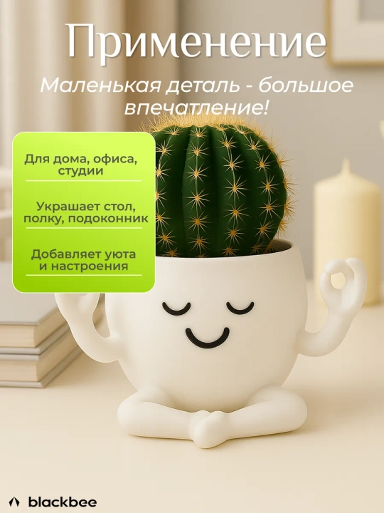 Горшок для цветов кактусов и суккулентов