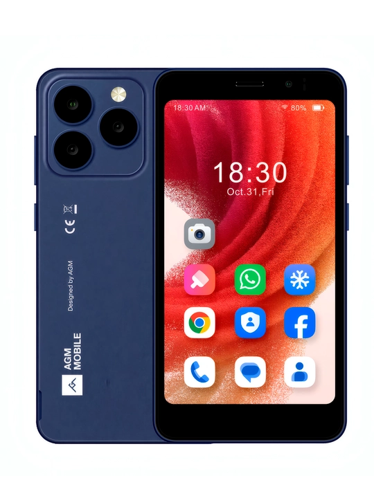 AGM Note N2 4G, 3/32GB, 5 dyuymli HD+ ekran, 3000 mA/soat batareya, simsiz quloqchinlar bonus sifatida