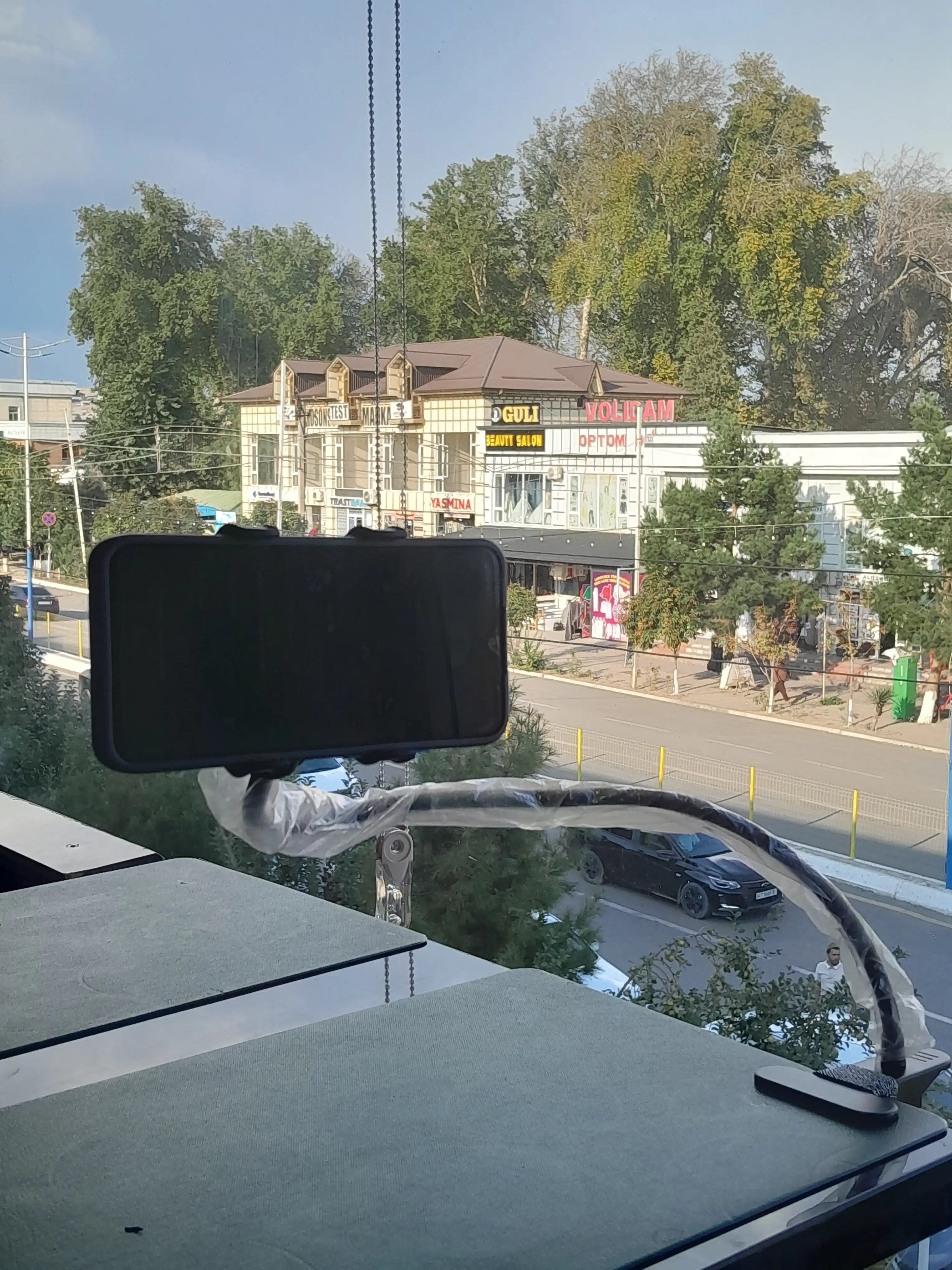 Держатель с зажимом на 360 градусов для телефона с подпружиненной металлической, 50 см