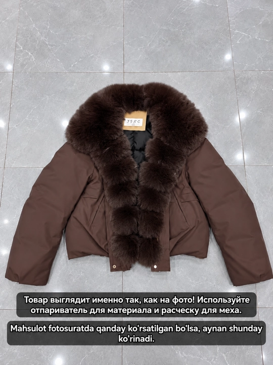 Ayollar va qizlar uchun kurtka, qalin, issiq, kuz va qish uchun mo‘ljallangan puxovik