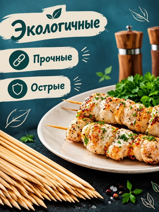 Деревянные палочки для еды, 15 см