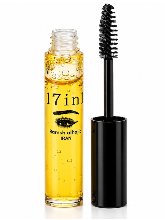 Kiprik va qoshlar uchun tabiiy gel-moy Ramesh Alhajab 17 tasi 1 da, o‘stirish va parvarish, 10 ml - 