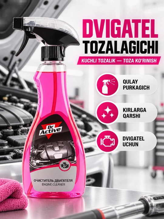 Очиститель двигателя Dr.Active Engine Cleaner, средство для очистки мотора - 