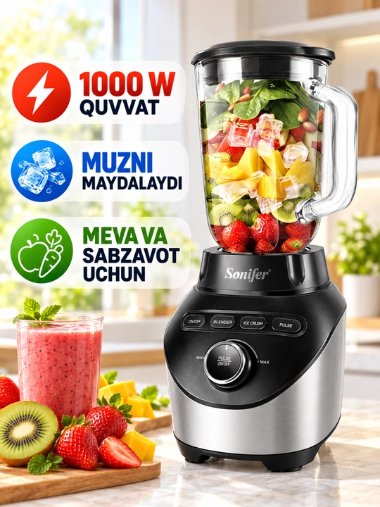 Blender yuqori quvvatli motorli, 600 W - 
