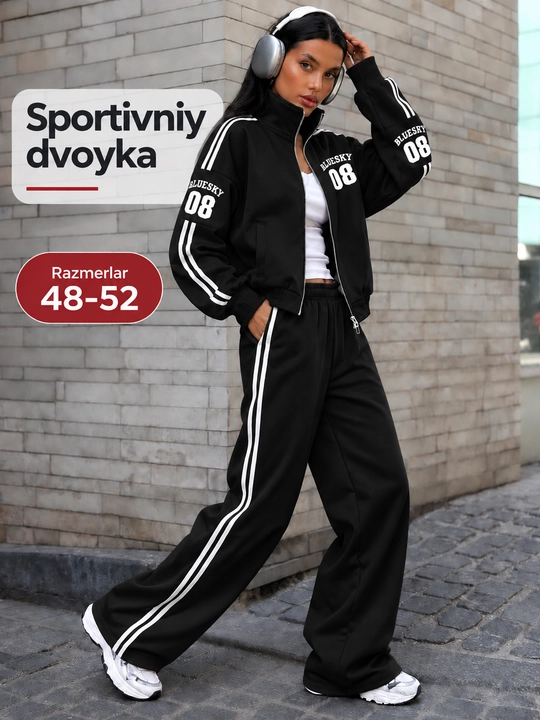 Ayollar uchun sport kastyumi davoykali, ayollar uchun dvoyka, Qizlar uchun dvoyka 48-52