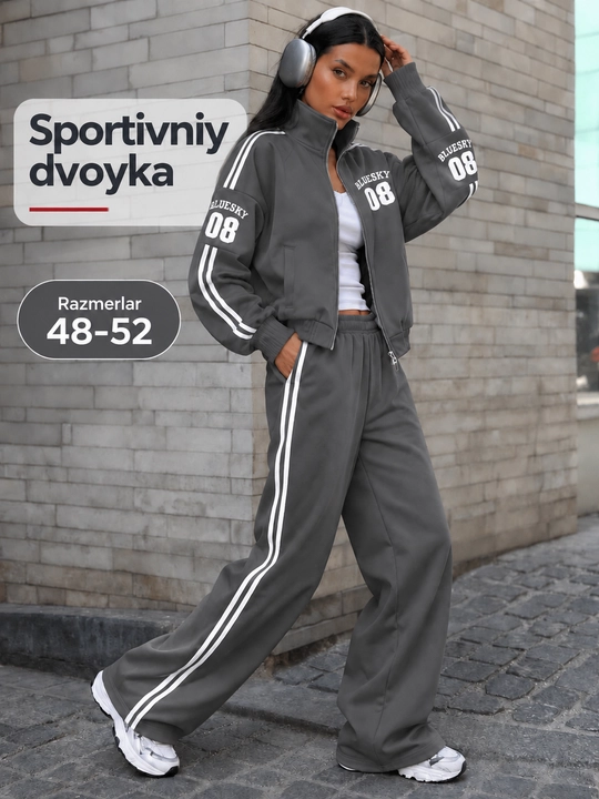 Ayollar uchun sport kastyumi davoykali, ayollar uchun dvoyka, Qizlar uchun dvoyka 48-52