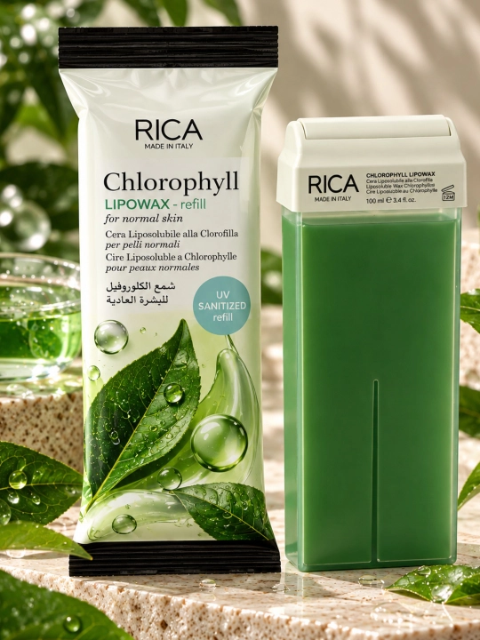 Depilatsiya uchun katrijdagi mum, aplikator, RICA 100 g - 