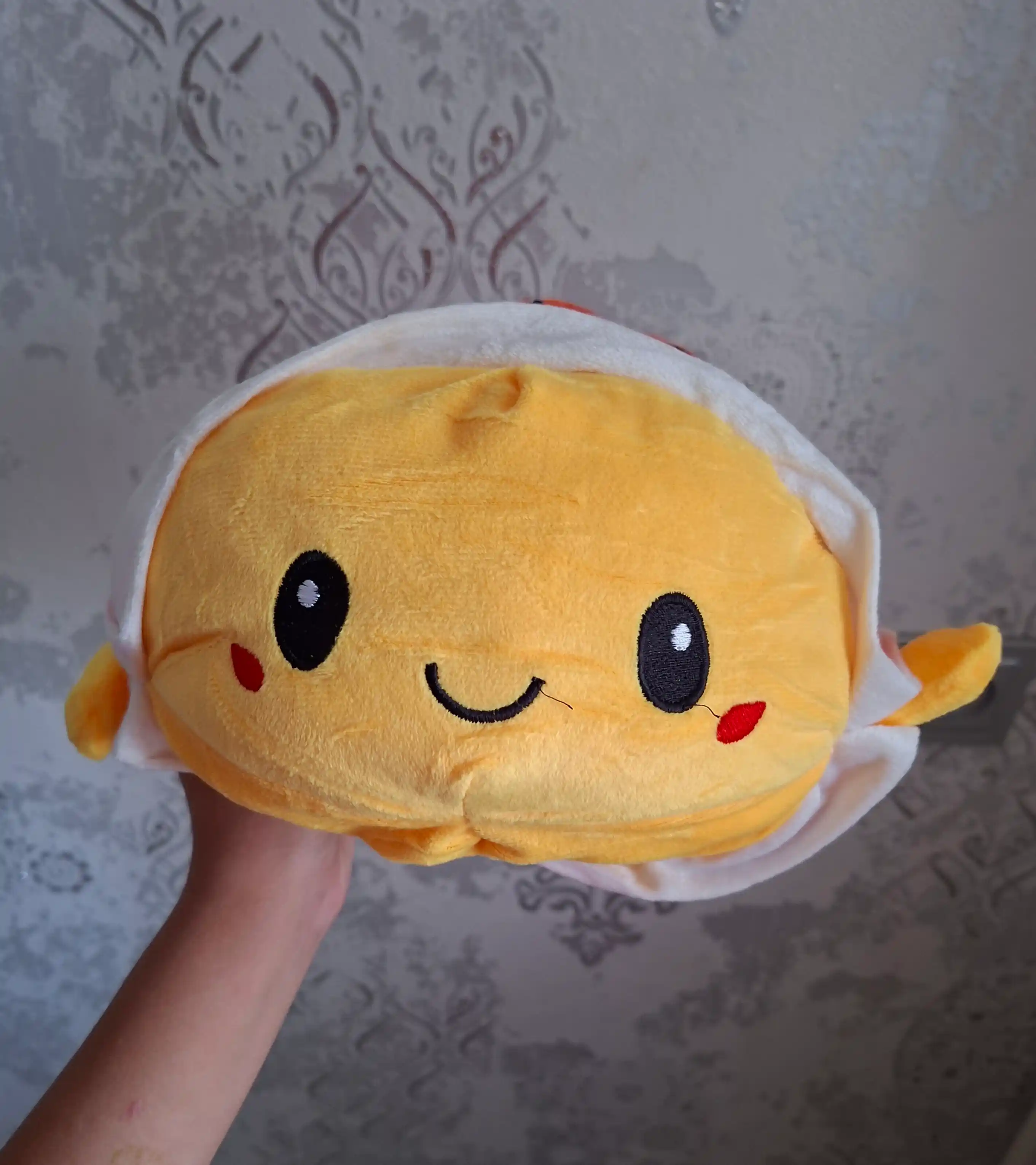 Мягкая антистресс игрушка, черепаха, кошка - перевертыш, двухсторонний