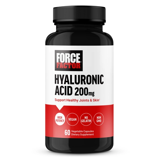 Force Factor Гиалуроновая кислота 200 мг для здоровья кожи и суставов, 60 капсул - 