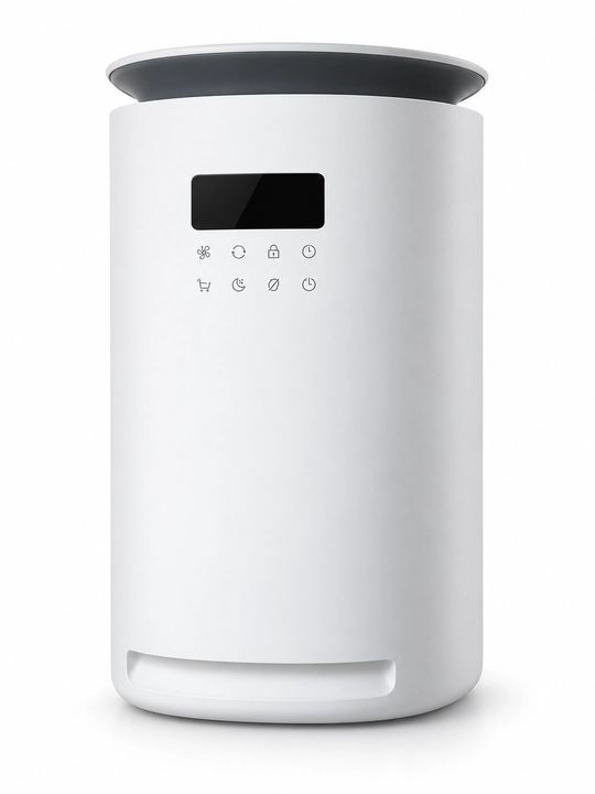 AP-12 HEPA filtrli havo tozalagich, displeyli, oq