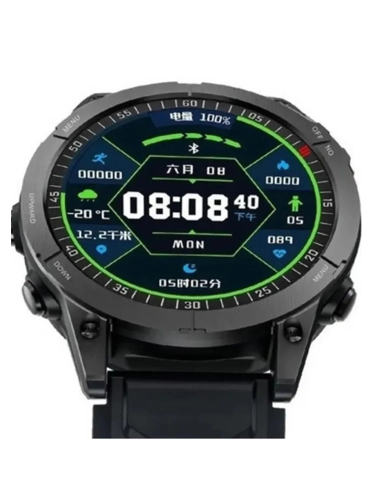 Smart soat GS Wear GS Fenix7, AMOLED 1,39", Bluetooth qo‘ng‘iroq, NFC, IP68 - 