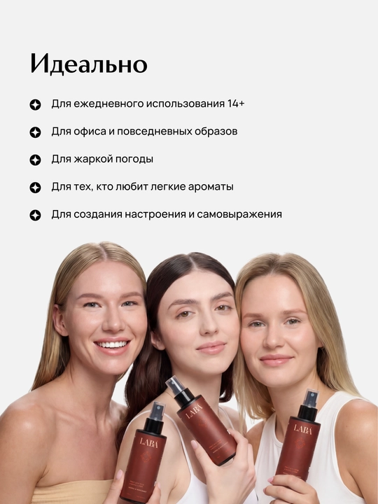 LABA neroli & bergamot tana va soch uchun mist, 150 ml