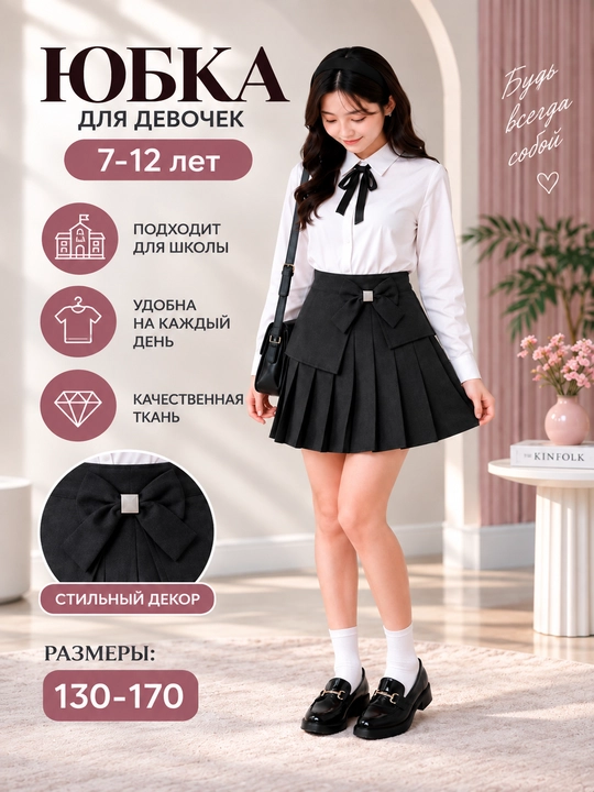 Школьная форма, юбка для девочек