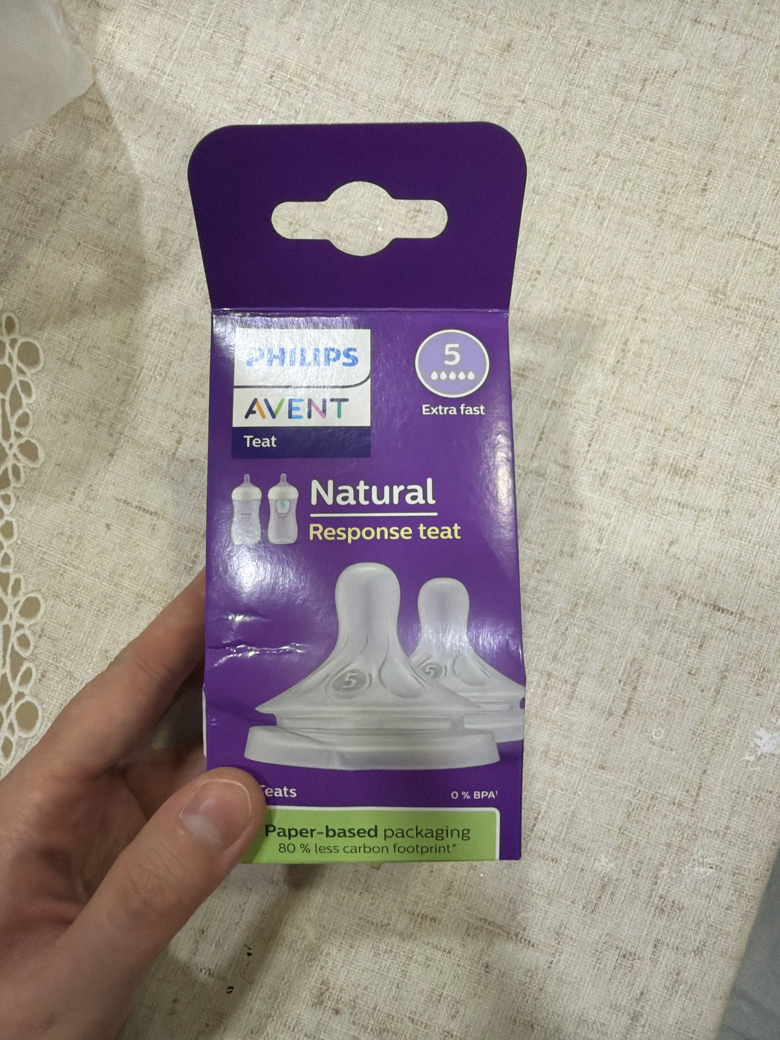 Соска Philips Avent Natural Response, 6+ месяцев, быстрый поток, 2 шт