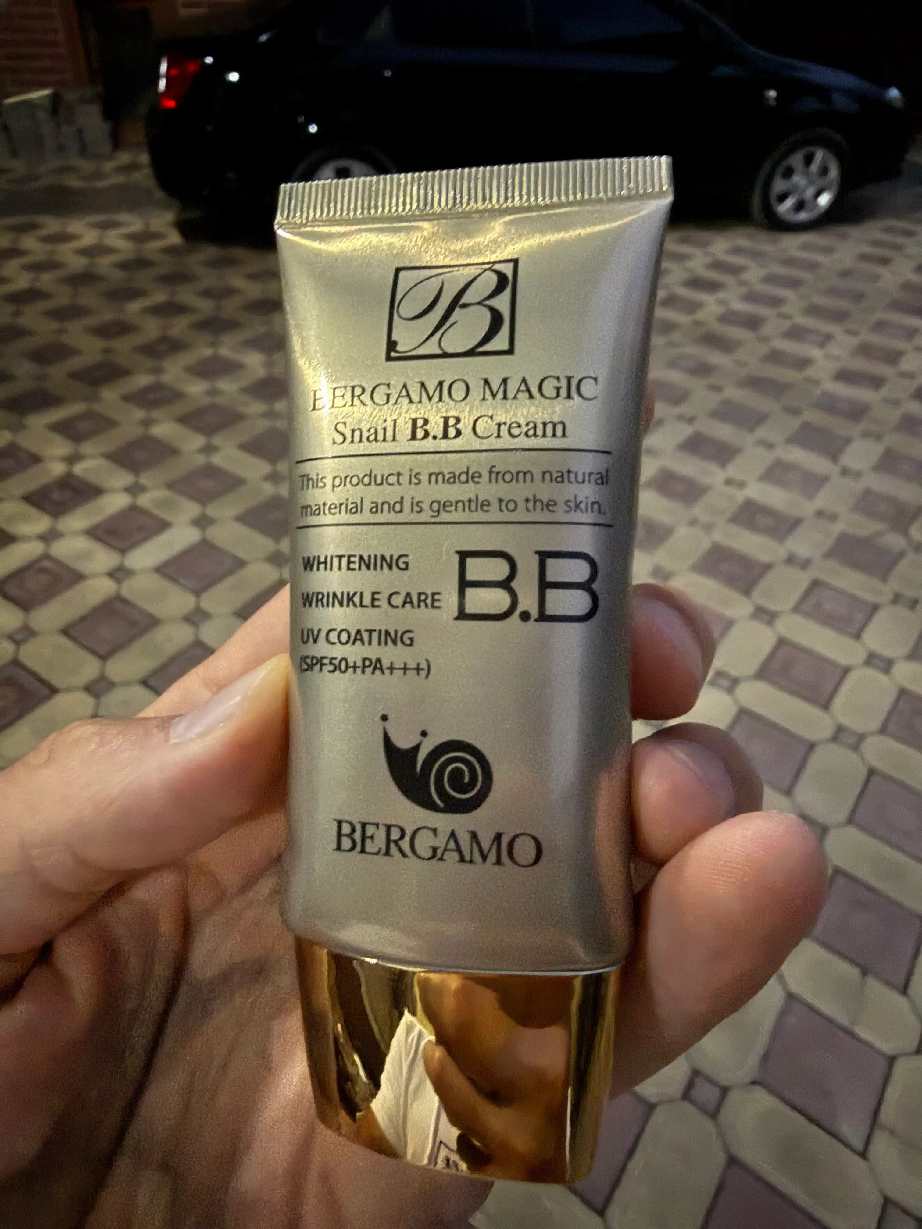 Тональный крем для лица Bergamo CROME SNAIL BB SPF50, многофункциональный отбеливающий, 50