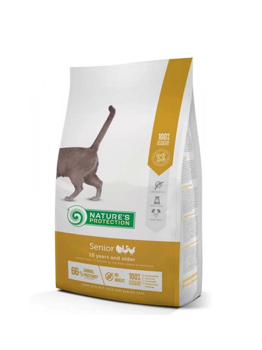Nature's Protection Senior Сухой корм для пожилых кошек, 2 кг - 