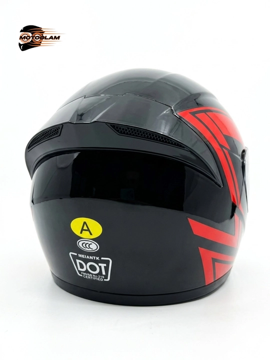 Mototsikl va skuter uchun to'liq yopiq (full-face) motoshlem MEIAN, DOT sertifikatli