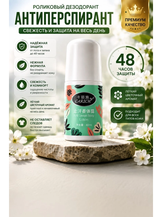 Rolikli dezodorant-antiperspirant, 40 ml