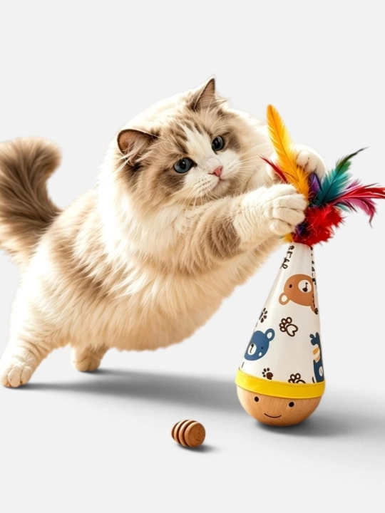 Игрушка для кошек с мятным шариком - 