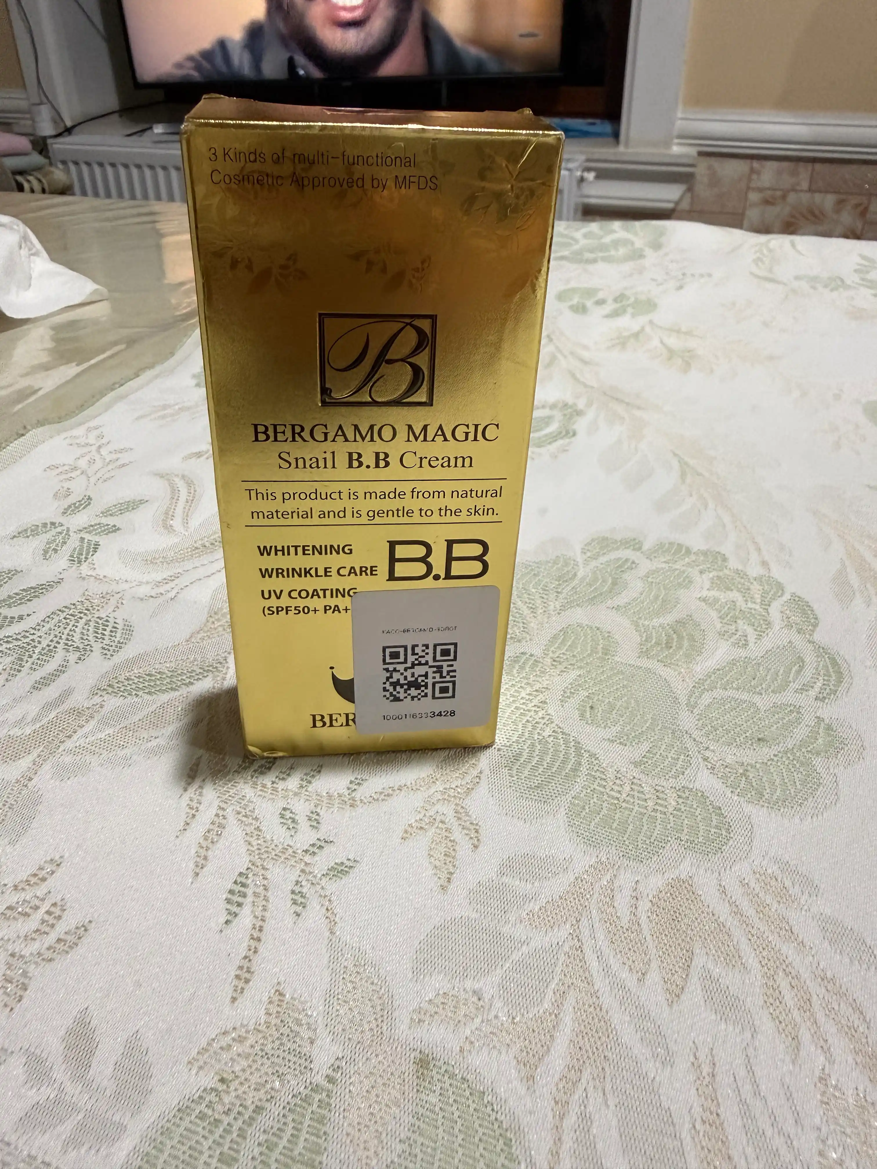 Тональный крем для лица Bergamo CROME SNAIL BB SPF50, многофункциональный отбеливающий, 50