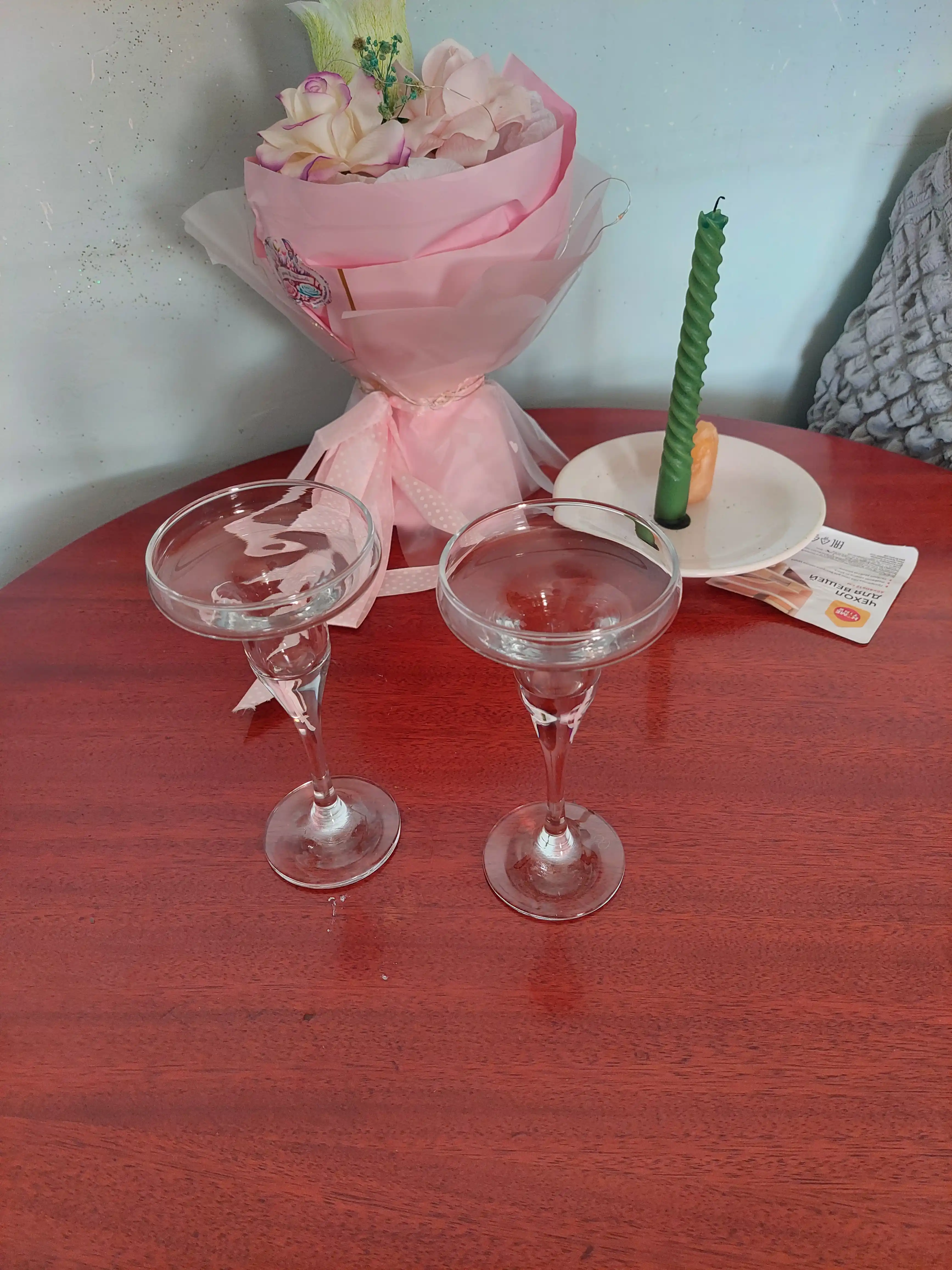 Shamdonlar Pasabahce Basic 17 sm 2 dona romantik dekorativ shamlar va dekor uchun shisha