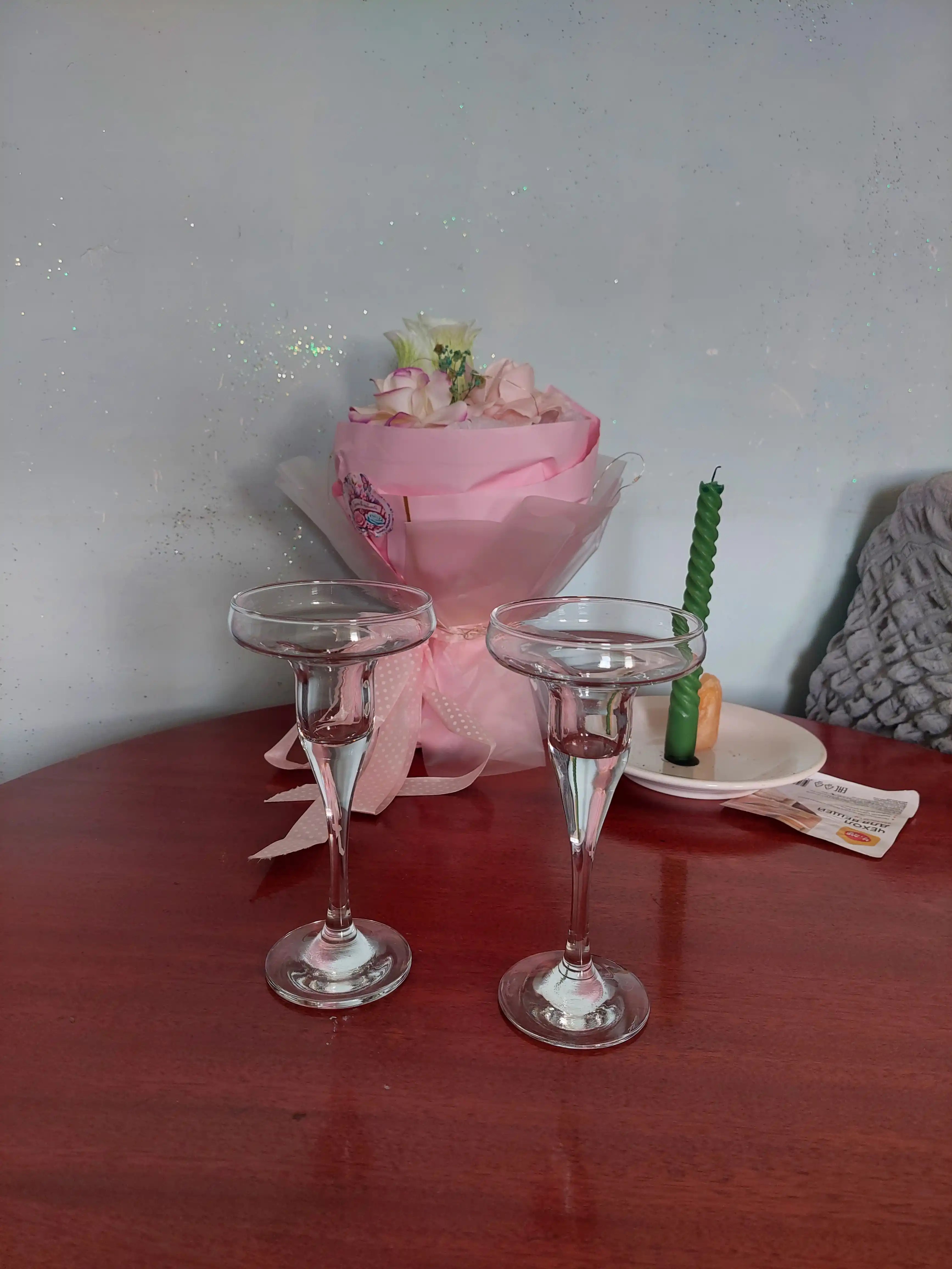 Shamdonlar Pasabahce Basic 17 sm 2 dona romantik dekorativ shamlar va dekor uchun shisha