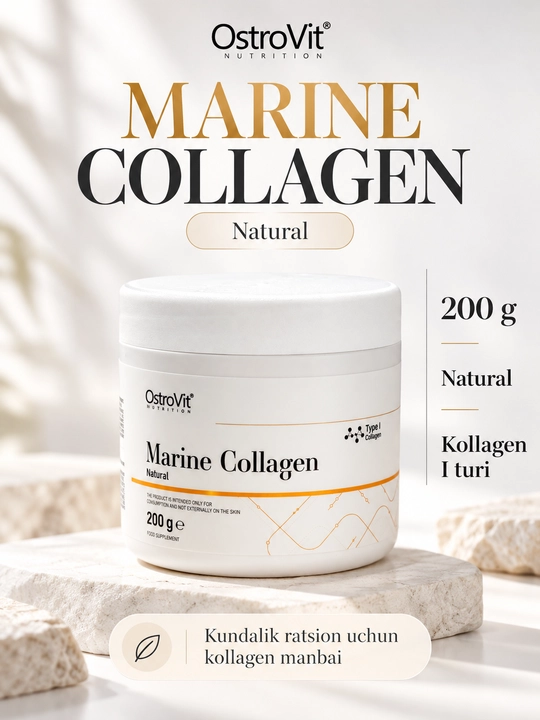 OstroVit Marin Collagen 200 g вкус натуральный (без вкуса) - 