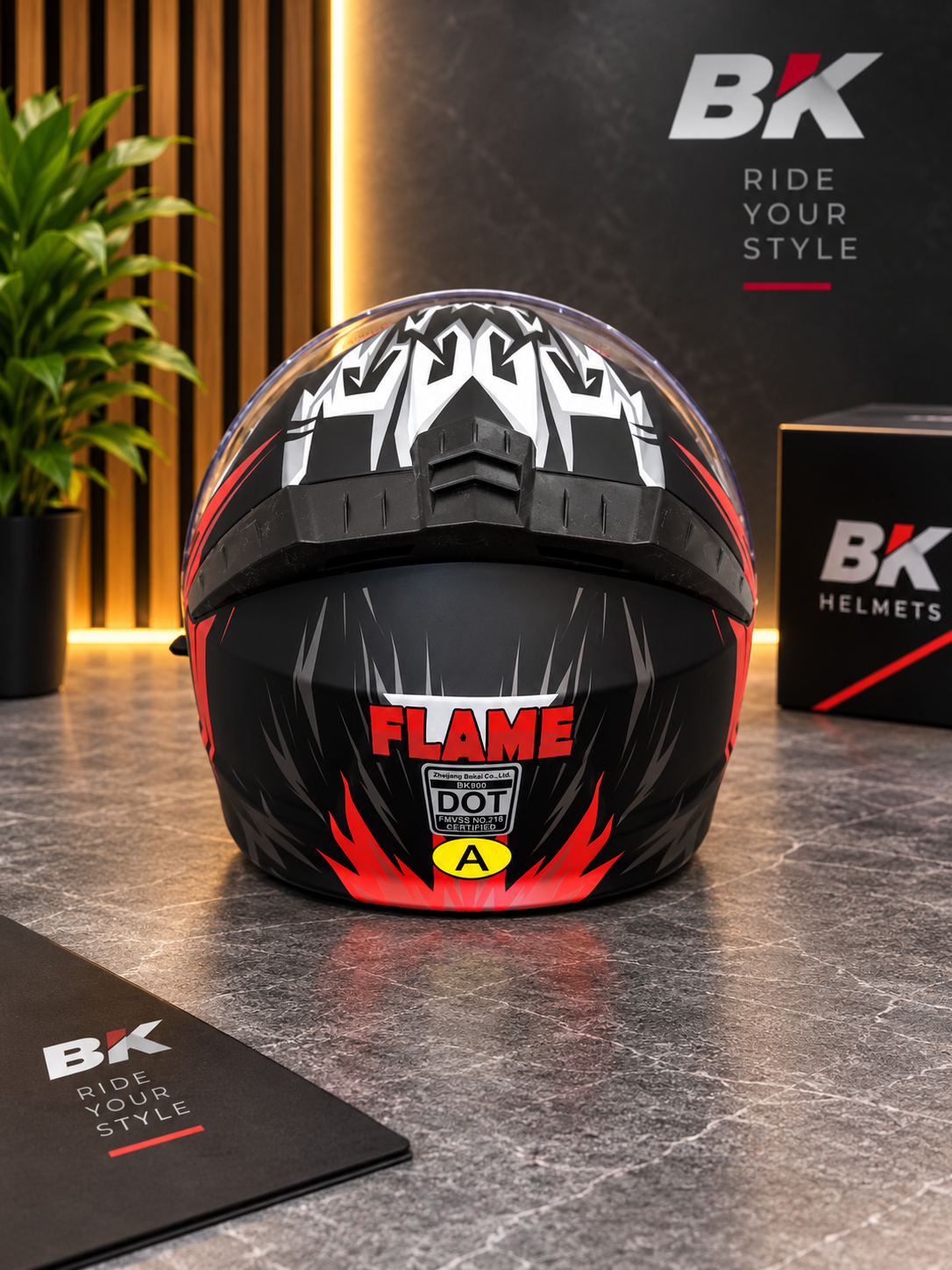 Мотошлем BK900,FLAME  интеграл, шлем для мотоцикла и скутера